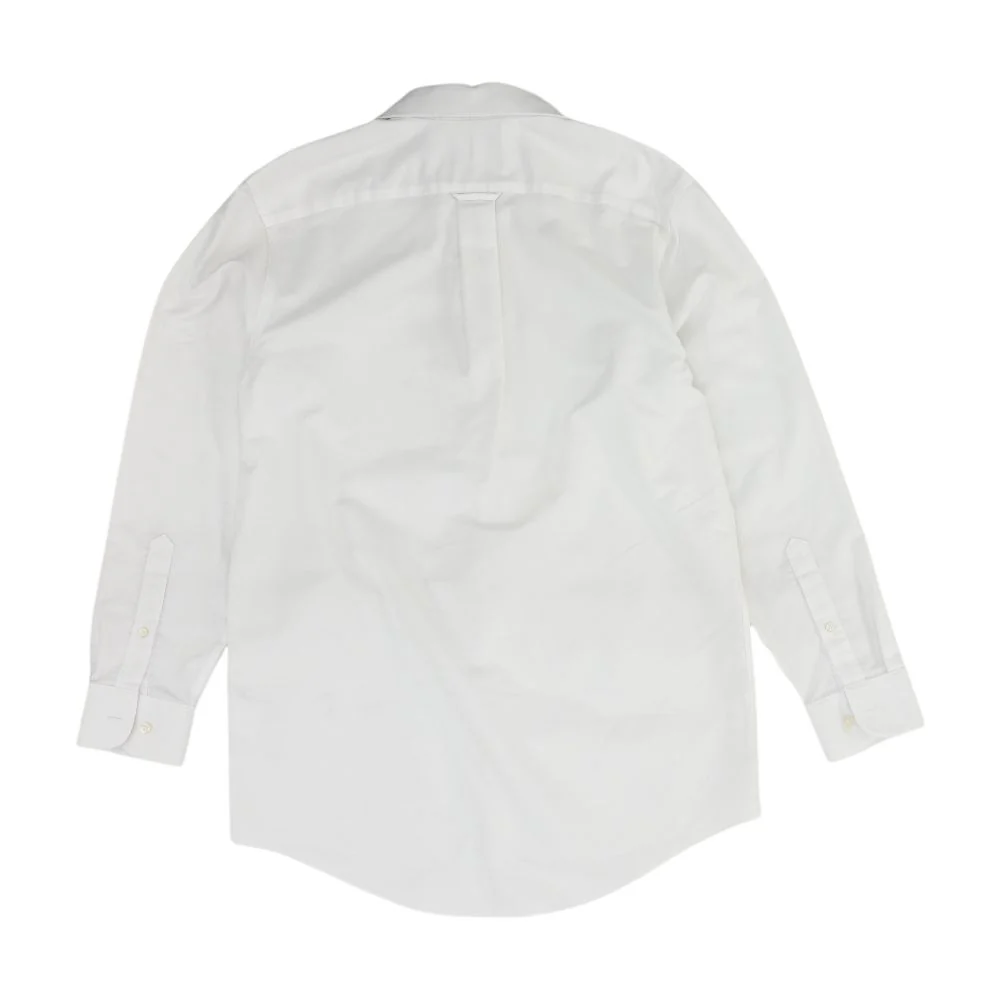 White Solid Long Sleeve Button Down - Image 2