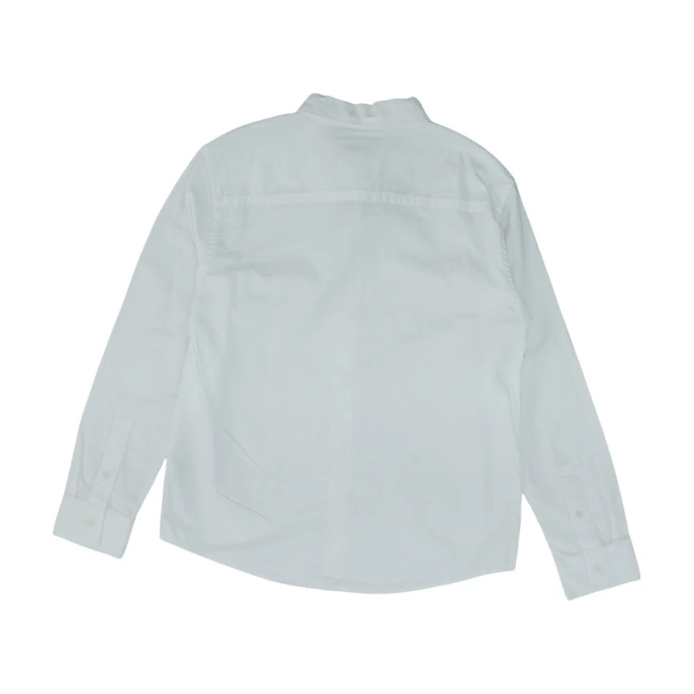 White Solid Long Sleeve Button Down - Image 2