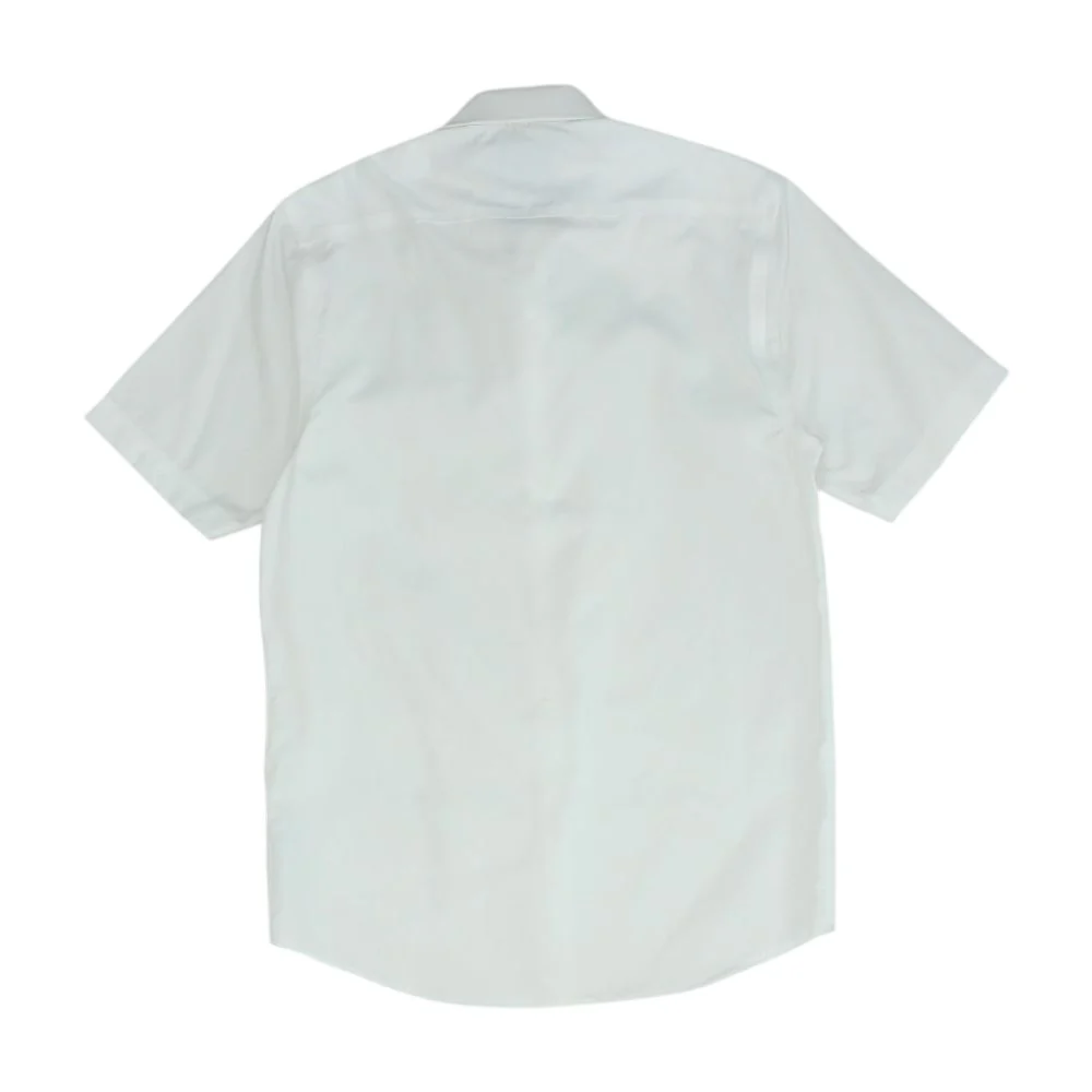White Solid Short Sleeve Button Down - Image 2