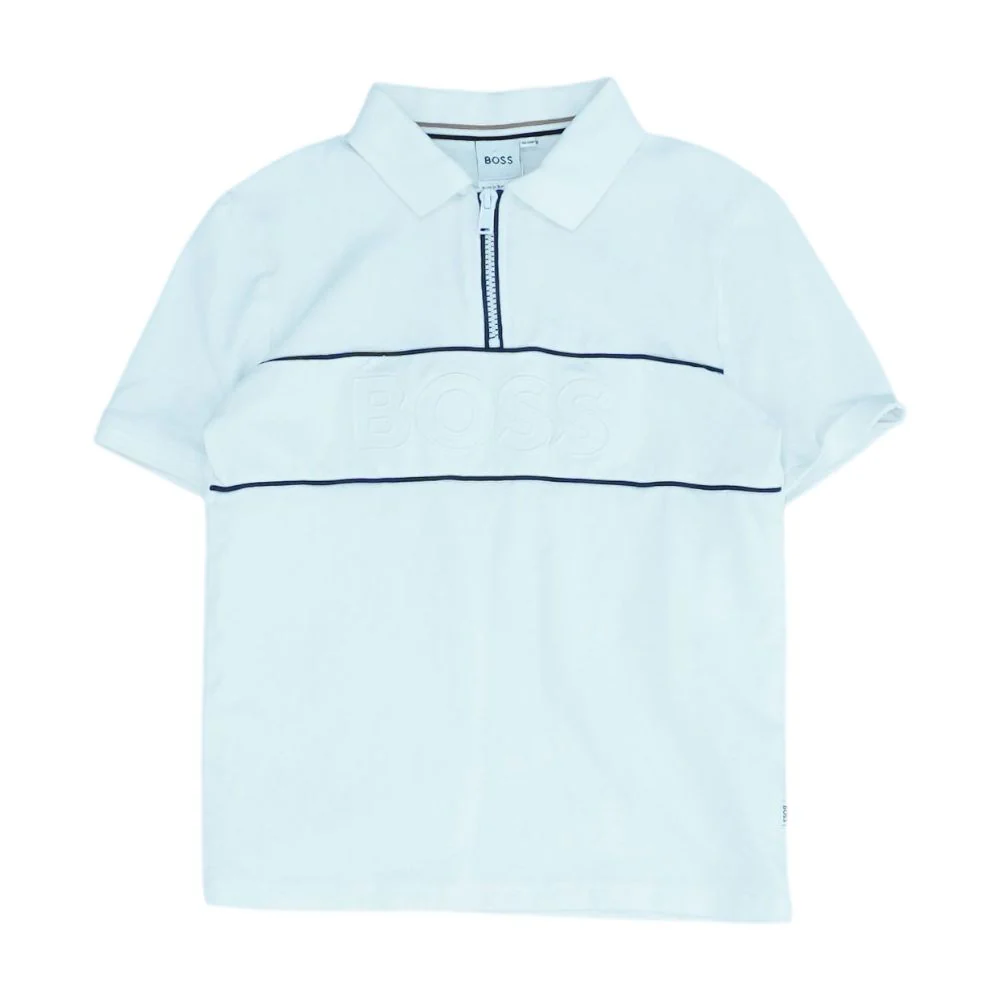 White Solid Short Sleeve Polo